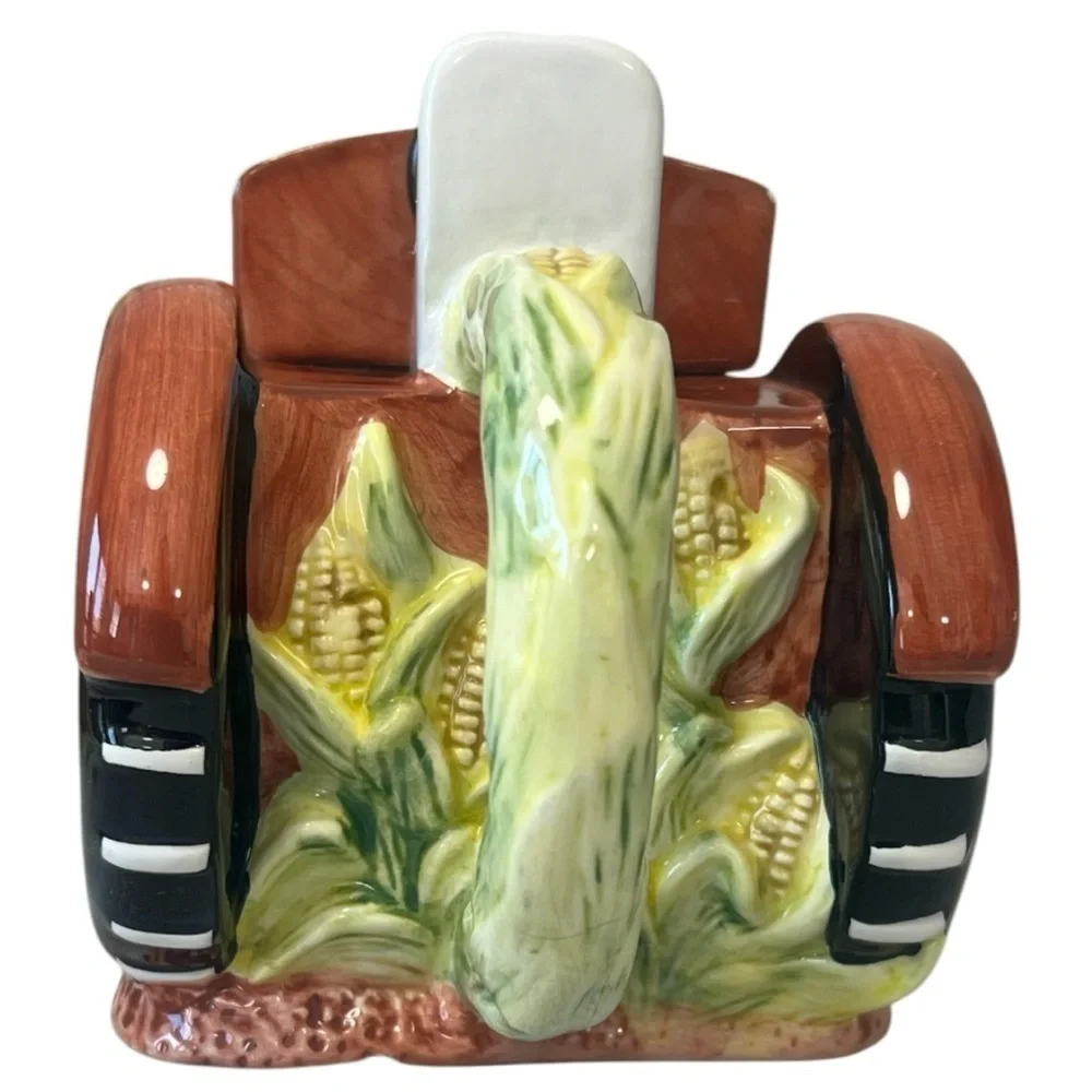 Jay Imports Red Tractor with Corn Tea Pot